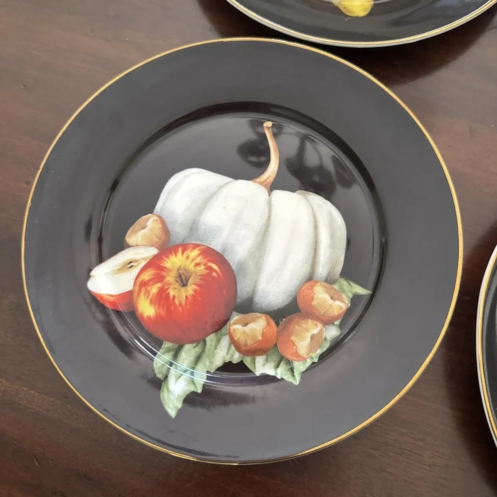 Williams Sonoma Harvest Pumpkin Plates 9